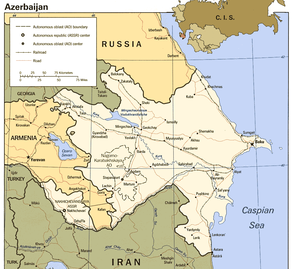 bergkarabach aserbaidschan karte